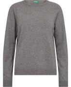 United Colors of Benetton Sweater L/S Kvinde Grey Sweaters Str L - hos...