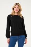 Kaffe Kananna Pullover Kvinde Black Deep Langærmede Bluser Str L - hos...