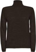 Sand Fellini Trish Kvinde Brun Sweaters Str L - Uld hos Magasin