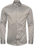 ETON Contemporary Fit Light Green Solid Filo Di Scozia Pique Shirt Man...