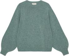 Moshi Moshi Mind Sienna Knit Wool Kvinde Green Melange Sweaters Str L ...