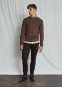 Bruun & Stengade BS Azure Regular Fit Knitwear Mand Brown Sweaters Str...