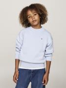 Tommy Hilfiger Essential Sweater Str 6 - Breezy Blue Sweatshirts hos M...