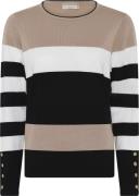 Micha BB Jumper_ Bbviscosestripeknit Kvinde Blk/camel Sweaters Str L -...