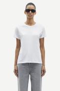 Samsøe Samsøe Solly tee Solid 205 Kvinde White Kortærmede T-shirts Str...