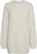 Vero Moda Vmlori LS Oneck Long Knit VMA Kvinde Birch/melange Sweaters ...