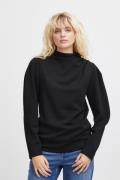 ICHI Ihnaida LS Kvinde Black Langærmede Bluser Regular Fit Str L - hos...