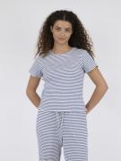 Neo Noir Lonnie Stripe Tee Kvinde Blue Toppe Str 42 - hos Magasin