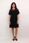 Cream Crkit Lace Dress Kvinde Pitch Black Korte Kjoler Str M - hos Mag...