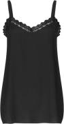 Lollys Laundry Vianell Top SL Kvinde Black Tanktoppe Regular Fit Str M...