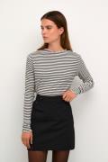 Karen by Simonsen Candacekb Stripe LS Kvinde Egret/meteorite Stripe La...