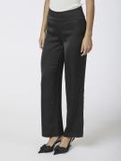 Neo Noir Debra Heavy Sateen Pants Kvinde Black Bukser Med Lige Ben Str...