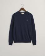 Gant Superfine Lambswool Cneck Mand Dark Navy Melange Sweaters Str L -...