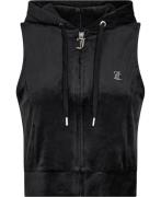 Juicy Couture Gilly Velour Gilet Kvinde Black Toppe Str L Velour - hos...