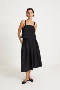 Stylein Joella Skirt Kvinde Black Maxi Nederdele Str L - hos Magasin