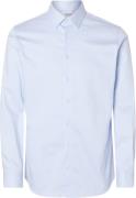 Selected Homme Slhslimperformance Shirt LS Noos Mand Blå Langærmede Sk...