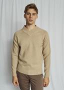 Bruun & Stengade BS Douglas Regular Fit Knitwear Mand Sand Sweaters St...