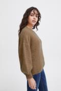 ICHI Ixmarita LS Kvinde Cornstalk Sweaters Loose Fit Str M/L - hos Mag...