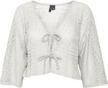 Vero Moda Vmhoney Lace 3/4 Bolero TOP WVN GA Kvinde Snow White Kortærm...