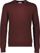 Lindbergh Ecovero L/S Oneck Knit Mand Dk Red Mel Sweaters Str L - hos ...