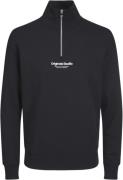 Jack & Jones Jorvesterbro Sweat Quarter ZIP Noos Str 128 - Black/loose...