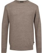 Sand Two Tone Iq Mand Sand Sweaters Str L - hos Magasin