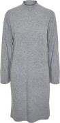 YAS Yasemilie LS Funnel Knit Dress S. N Kvinde Light Grey Melange Maxi...