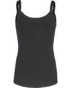 Filippa K Fine Rib Singlet Kvinde Black Tanktoppe Str L - hos Magasin