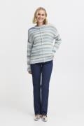 Fransa Frhaley PU 1 Kvinde Bluestone Mix Sweaters Regular Fit Str L - ...