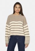 SisterS Point Mibacropped Kvinde Earth/cream Sweaters Str L - hos Maga...