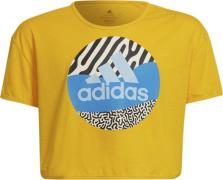 adidas Aeroready Power Training Cropped Logo Tshirt 128 - T-shirts Pol...