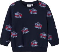 Name It Nmmobil Nreg Sweat BRU Str 92 - Dark Sapphire Sweatshirts Bomu...