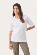 Part Two Ratanapw TS Kvinde Bright White Kortærmede T-shirts Regular F...