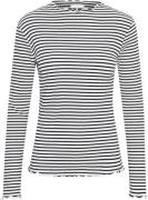 Karen by Simonsen Candacekb Stripe LS Kvinde Egret/night Sky Stripe La...