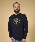 ELSK Statement Globe Men's Tværs Crewneck Mand 100 Dark Navy Sweatshir...