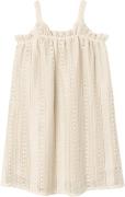 Name It Nkfhisilka Strap Dress Str 128 - Oatmeal Kjoler hos Magasin