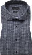 Bruun & Stengade BS Dwight Modern Fit Shirt Mand Dark Blue Langærmede ...