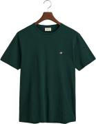 Gant REG Shield SS Tshirt Mand Tartan Green Kortærmede T-shirts Str L ...