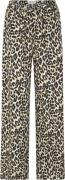 Lollys Laundry Ritall Pants Kvinde Leopard Print Bukser Med Brede Ben ...