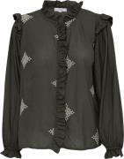 Sorbet Sbstarry Blouse Kvinde Beetle Langærmede Bluser Str L - hos Mag...