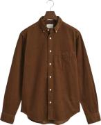 Gant REG UT Corduroy Shirt Mand Cacao Langærmede Skjorter Str L - hos ...