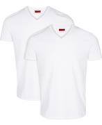 HUGO Hugov 10194355 Mand Hvid Kortærmede T-shirts Slim Fit Str L - hos...