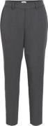 Object Objlisa Slim Pant Noos Kvinde Medium Grey Melange Bukser Med Sm...