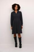 Kaffe Kasigna Dress Kvinde Black Oyster Midi Kjoler Str 40 - hos Magas...