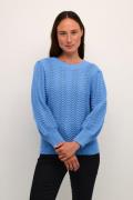 Kaffe Kakate Pullover Kvinde Ultramarine Sweaters Str L - hos Magasin