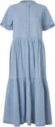 Lollys Laundry Suziell Maxi Dress SS Kvinde Blue Maxi Kjoler Str L - h...