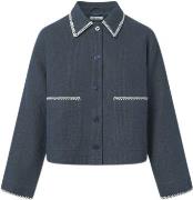 Nué Notes Noel Jacket Kvinde Blue Quilt Overgangsjakker Str 40 - hos M...