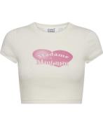 Cannari Concept Cropped Tshirt Kvinde Bright White Kortærmede T-shirts...