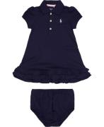 Polo Ralph Lauren Ruffled Polo Dress & Bloomer Str 12 mdr / 74 cm - Bl...