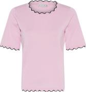 Micha Bbtshirt_ Bbviscoseknitw. Edge Kvinde Rose Kortærmede T-shirts S...